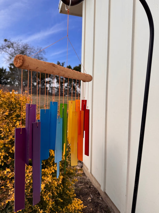 Rainbow Glass Windchime - Solange & Frances