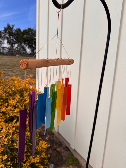 Rainbow Glass Windchime - Solange & Frances