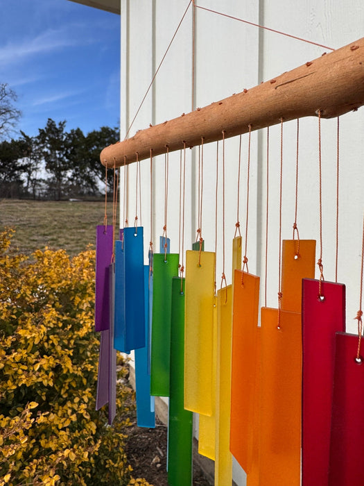 Rainbow Glass Windchime - Solange & Frances