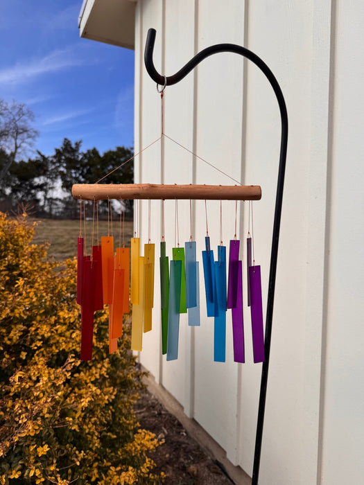 Rainbow Glass Windchime - Solange & Frances