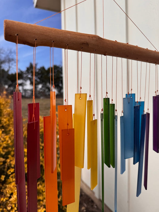 Rainbow Glass Windchime - Solange & Frances