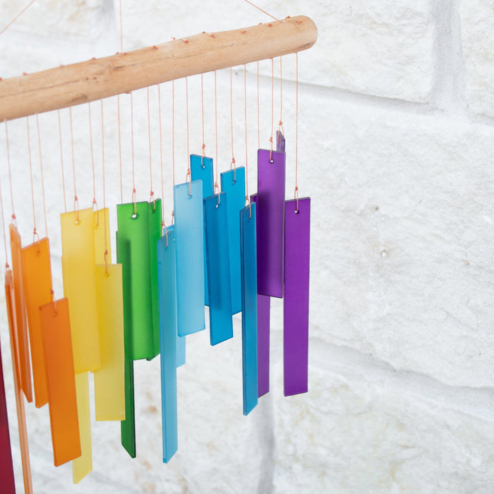 Rainbow Glass Windchime - Solange & Frances