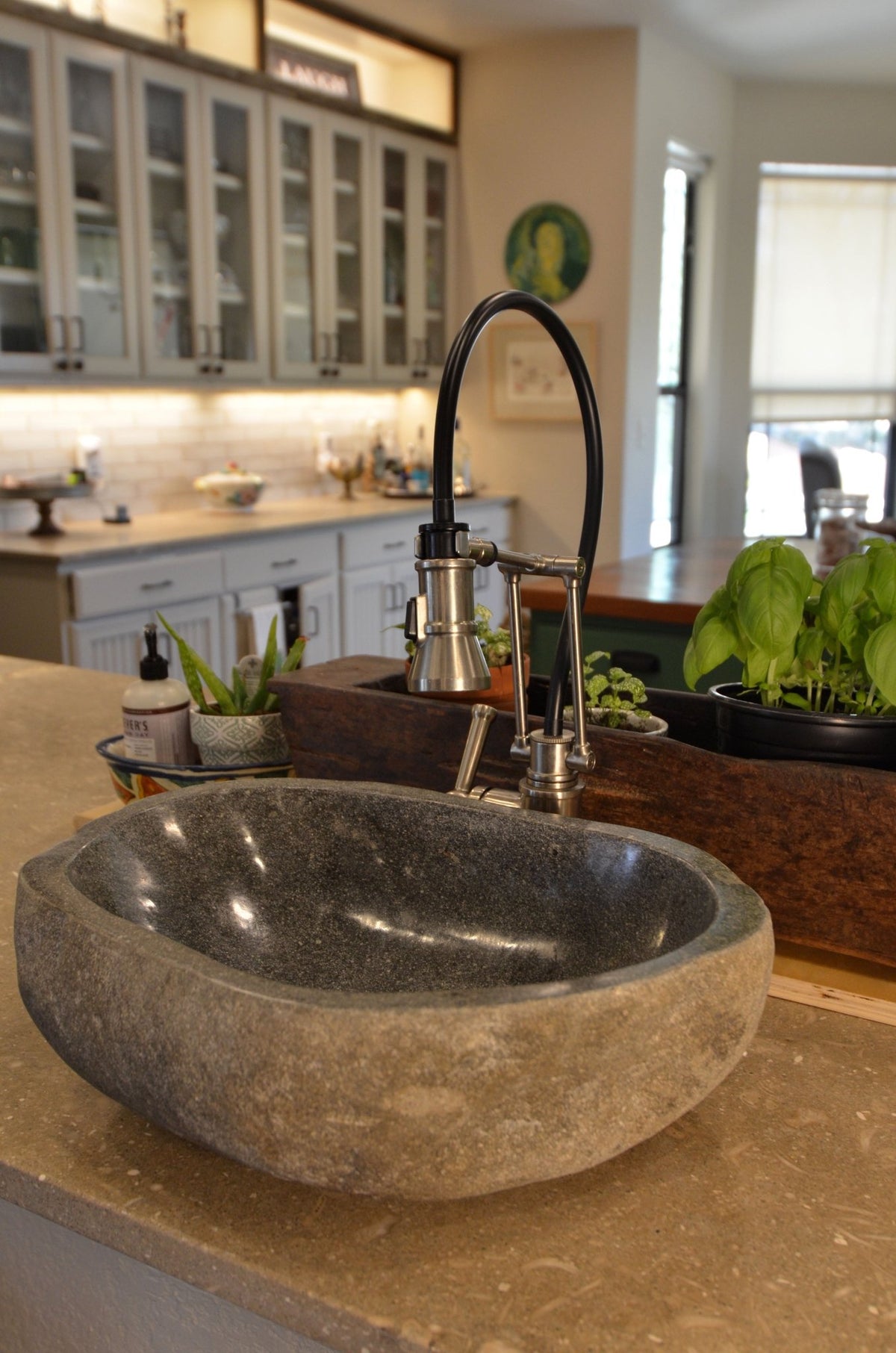 River Rock Vessel Sink - Solange & Frances