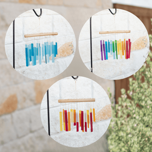Sea glass wind chime -Beach theme sun catcher - Solange & Frances