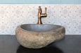 Small River Rock Vessel Sink Twin Matching Set - Solange & Frances