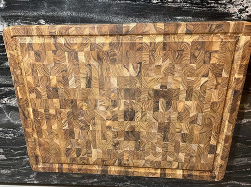 Teak End Grain Butcher Block - W/ Juice Canal - Solange & Frances