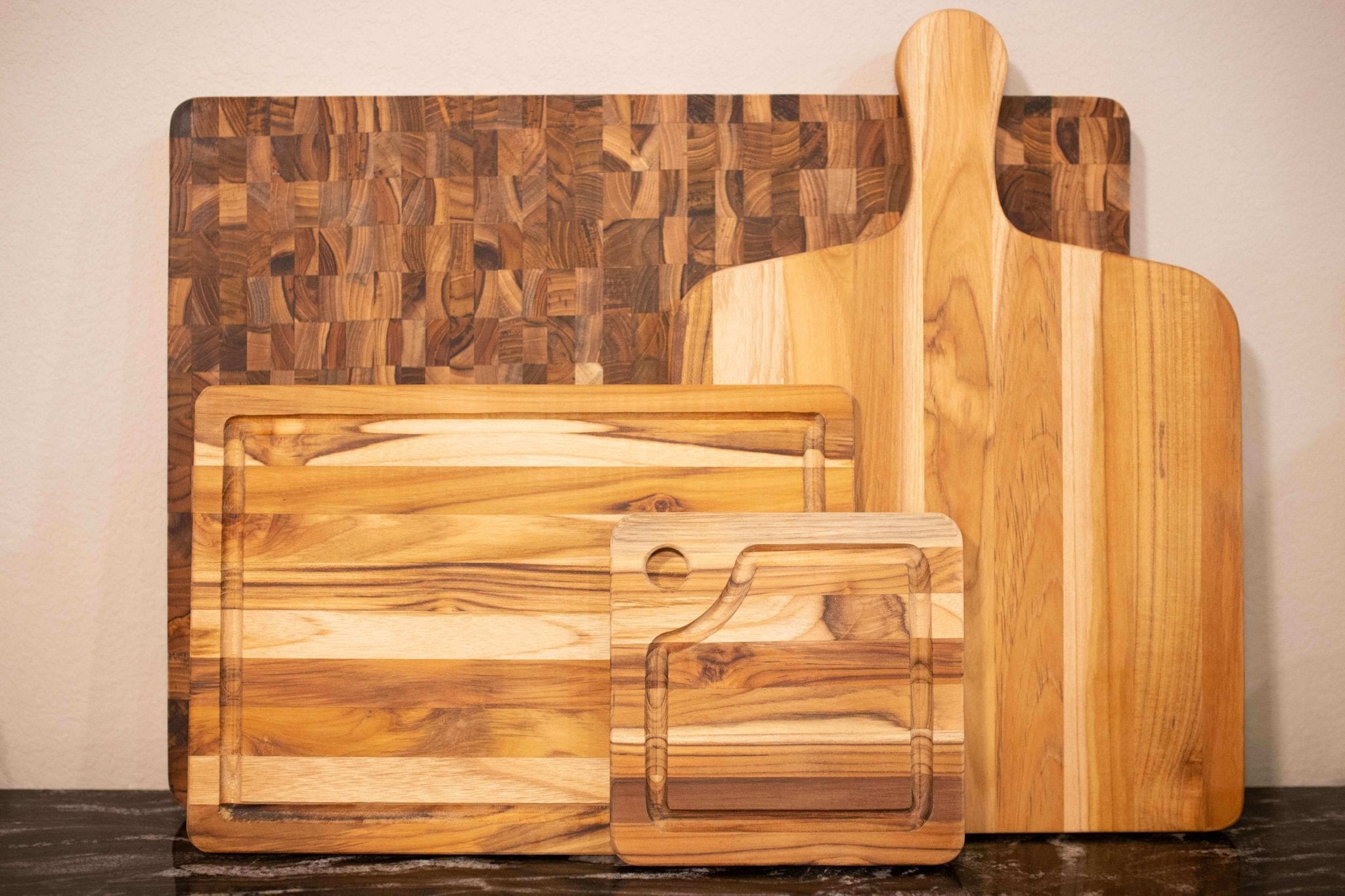 Teak Haus Marine Paddle Cutting & Serving Board - Solange & Frances