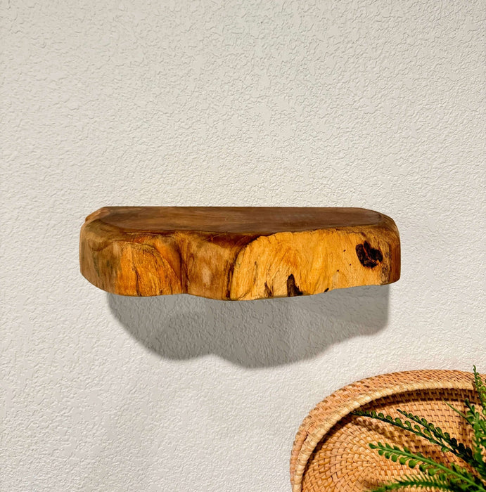 Teak Live Edge Shelf - Small - Solange & Frances