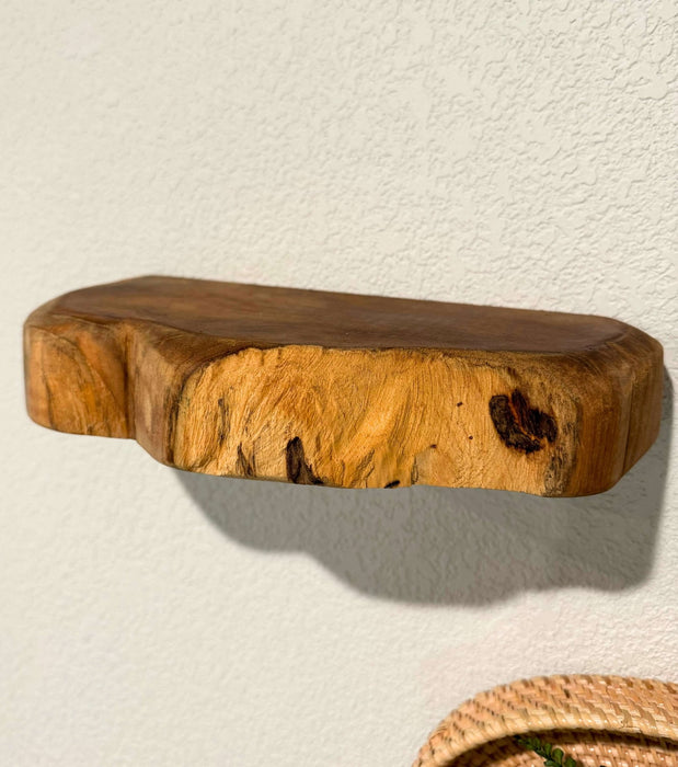 Teak Live Edge Shelf - Small - Solange & Frances