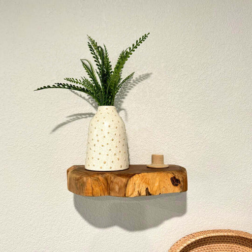 Teak Live Edge Shelf - Small - Solange & Frances