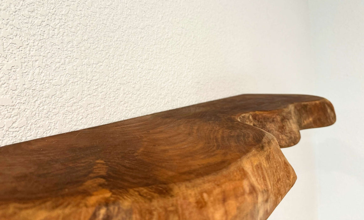 Teak Live Edge Wall Shelf - Floating Shelf for Home Decor - X long - Solange & Frances