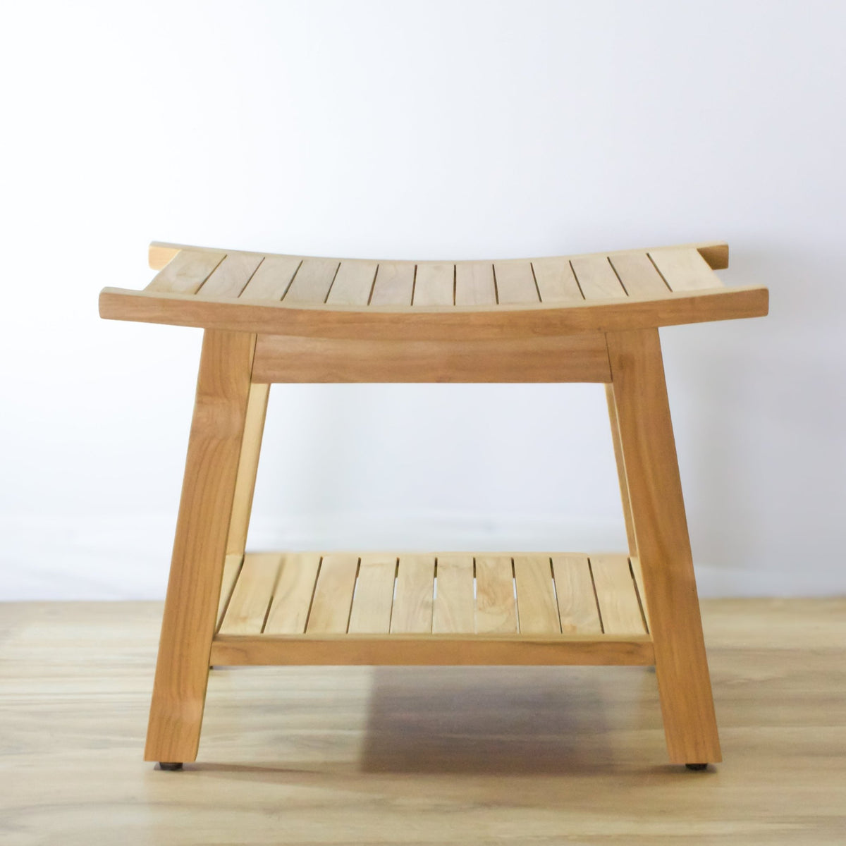 Teak Lurus Shower Bench