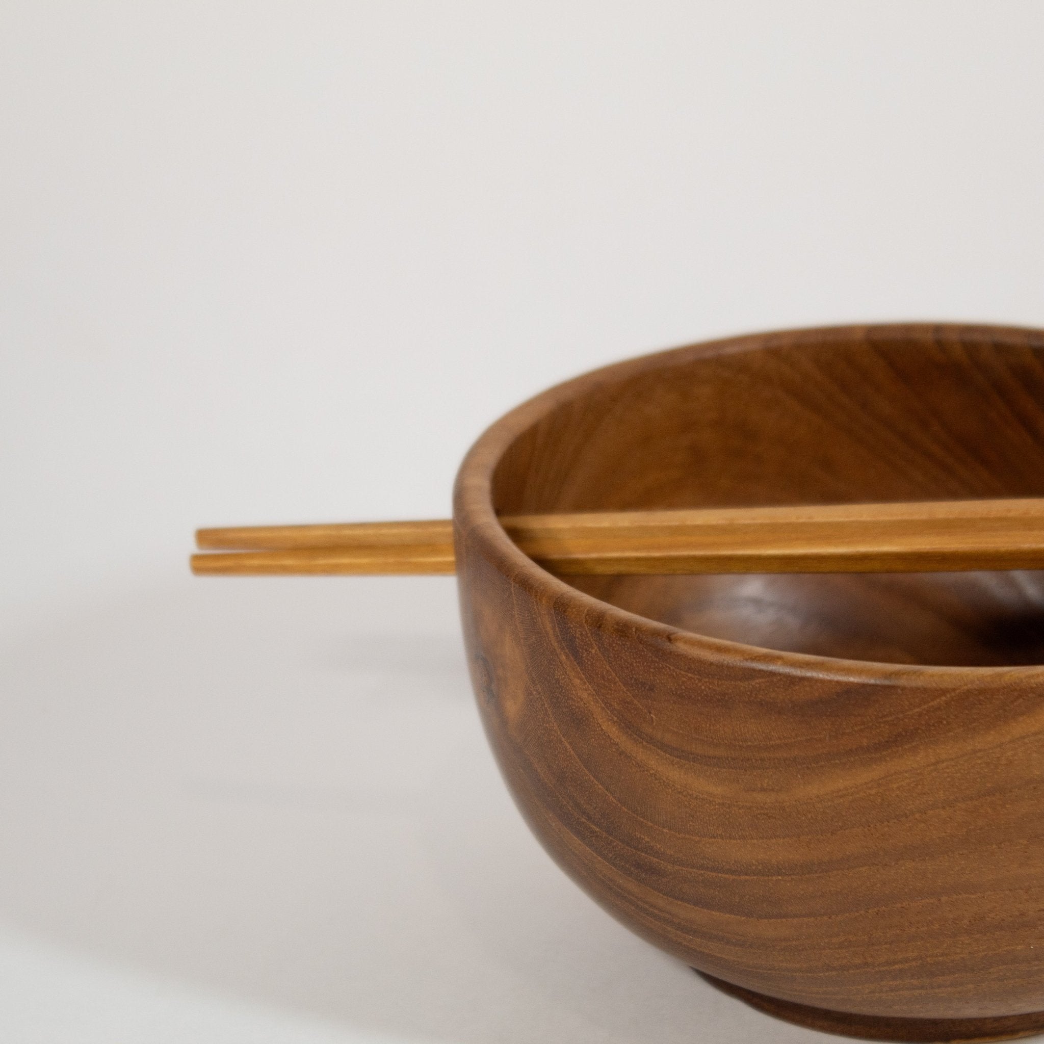 Teak Noodle Bowl Chopstick Set - Solange & Frances