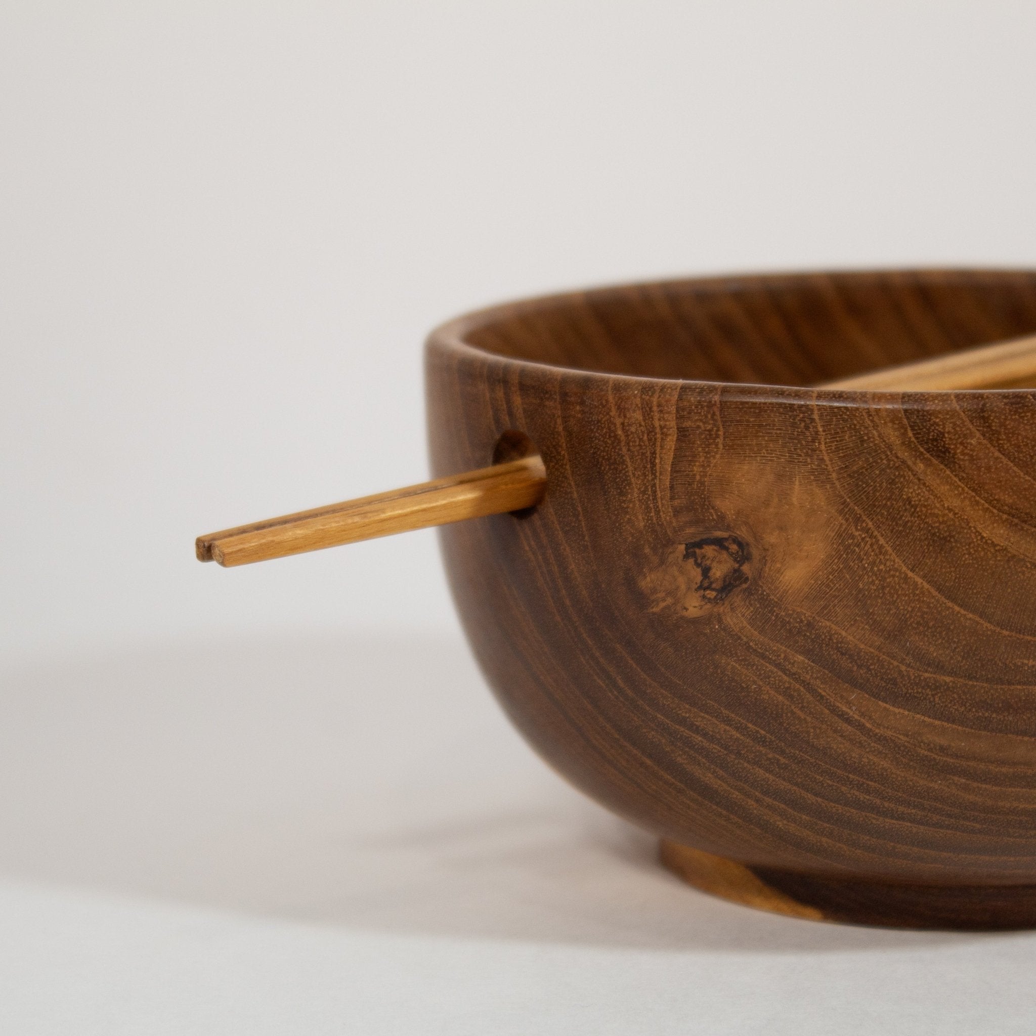 Teak Noodle Bowl Chopstick Set - Solange & Frances