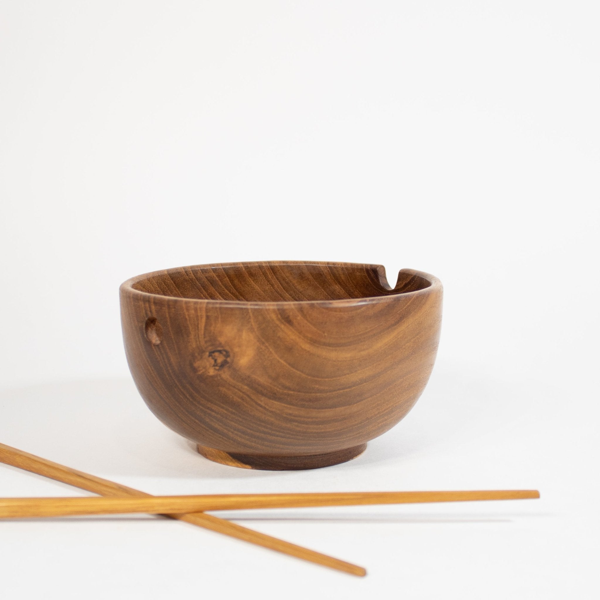 Teak Noodle Bowl Chopstick Set - Solange & Frances