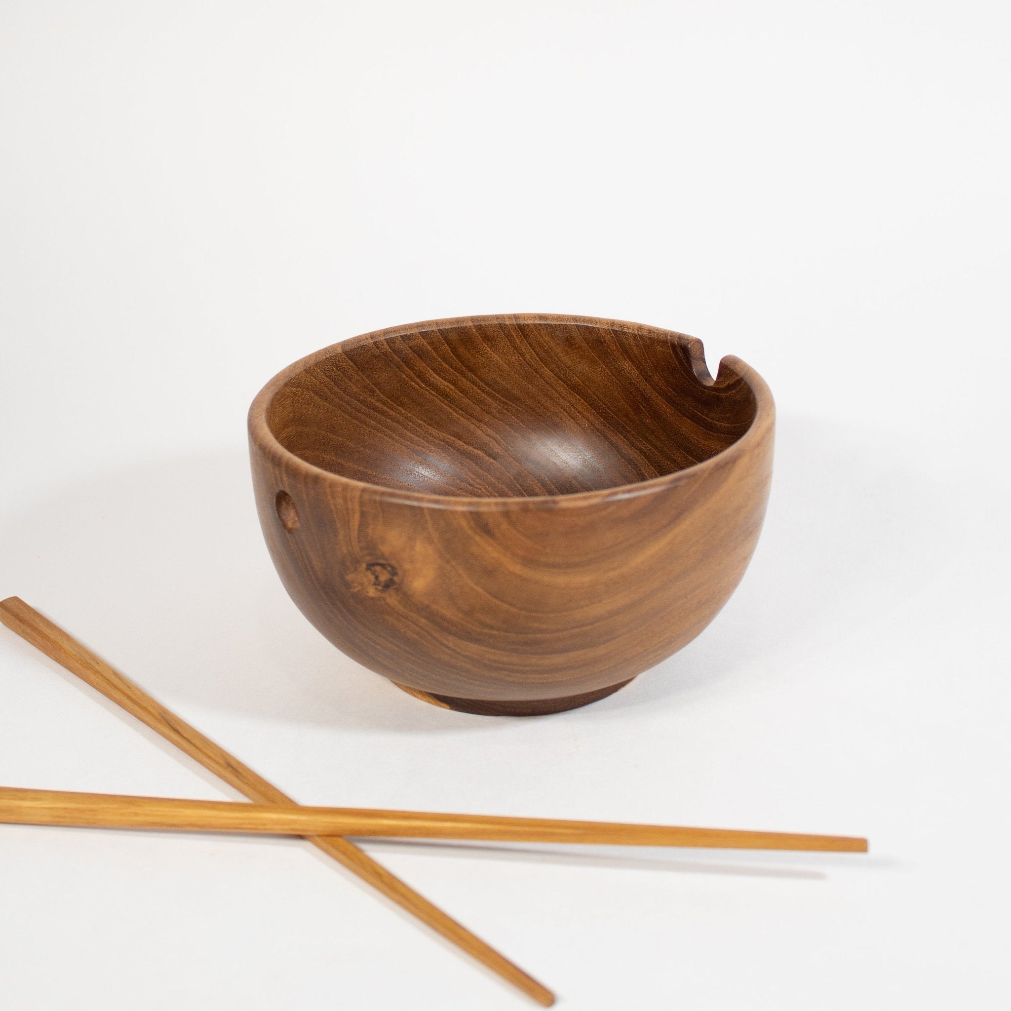 Teak Noodle Bowl Chopstick Set - Solange & Frances
