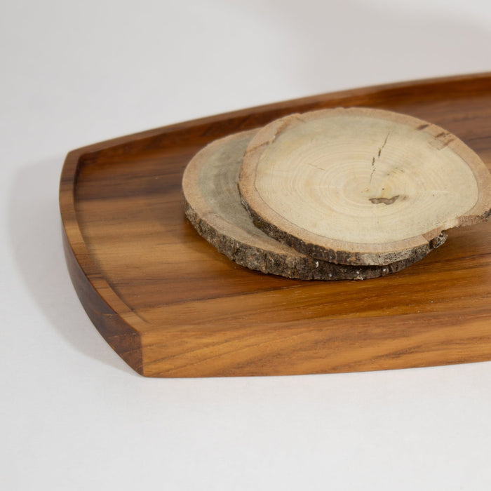 Teak Serving Tray - Rectangle - Solange & Frances