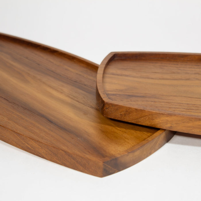Teak Serving Tray - Rectangle - Solange & Frances