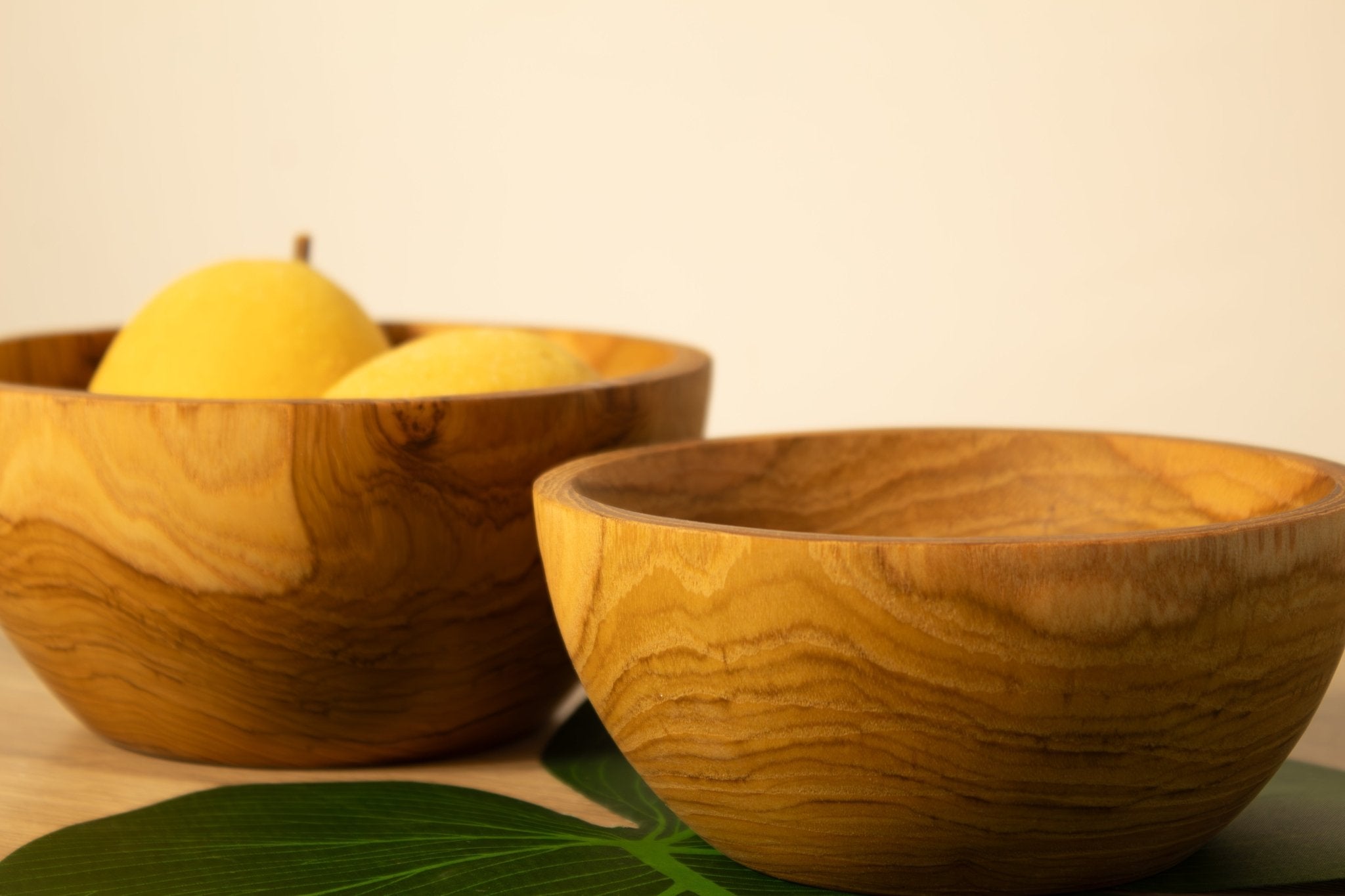 Teak Wood Bowls - Set of 2 - Solange & Frances