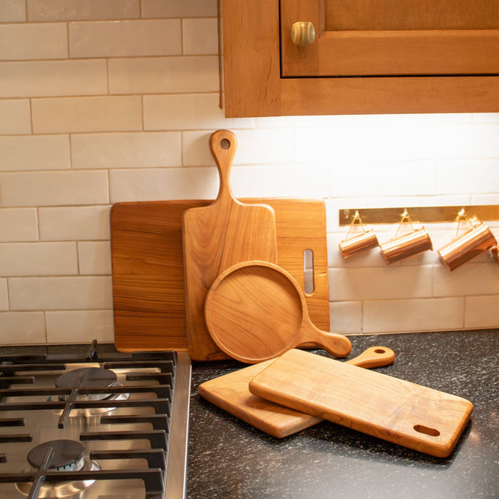 Teak Wood Charcuterie Rectangular Board - Solange & Frances