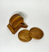 Teak Wood Coasters + Holder - Solange & Frances
