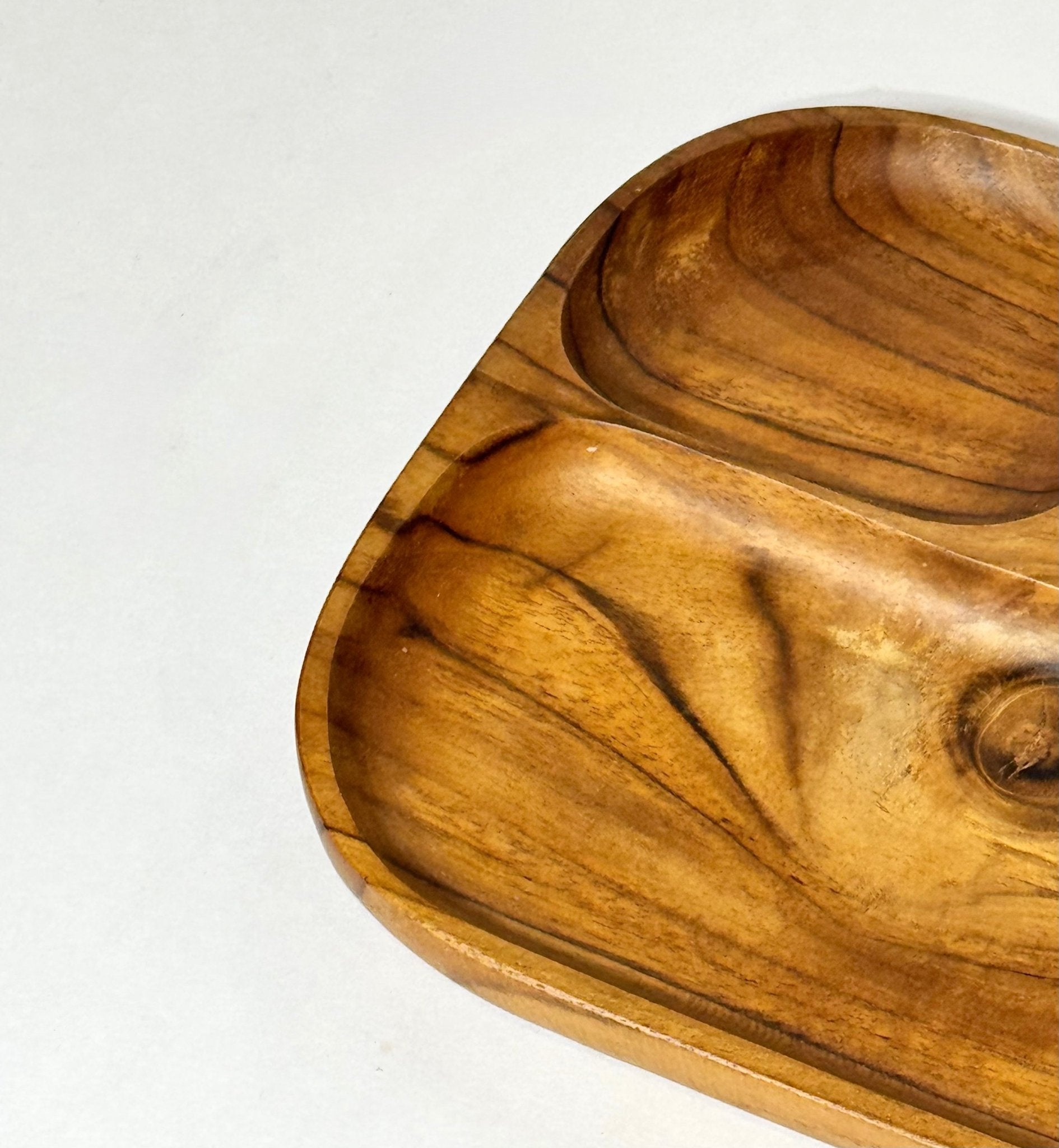 Teak Wood Divided Kid's Plate - Solange & Frances