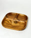 Teak Wood Divided Kid's Plate - Solange & Frances