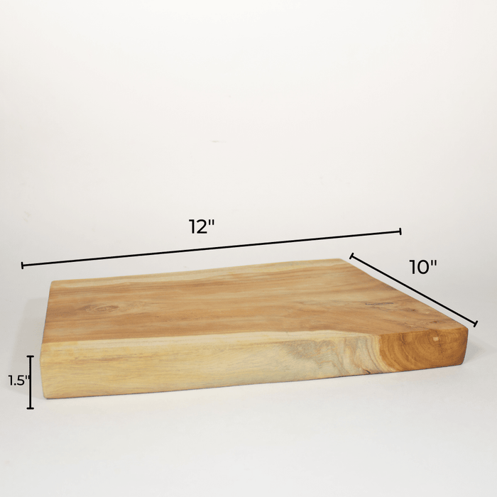 Teak Wood Live Edge Serving Tray - Solange & Frances