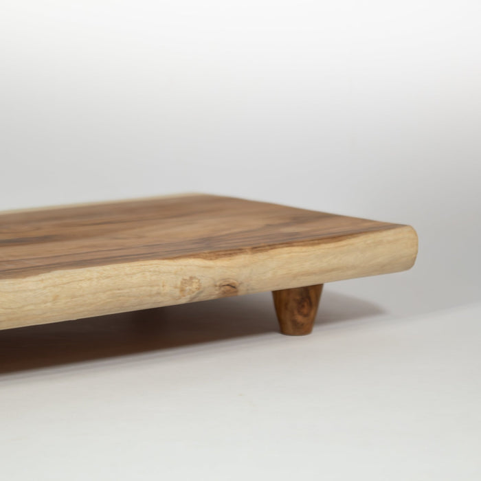 Teak Wood Live Edge Serving Tray - Solange & Frances
