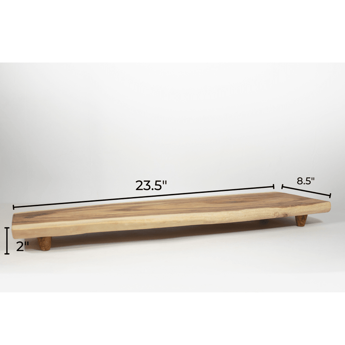 Teak Wood Live Edge Serving Tray - Solange & Frances