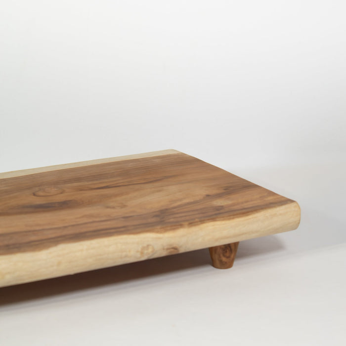 Teak Wood Live Edge Serving Tray - Solange & Frances
