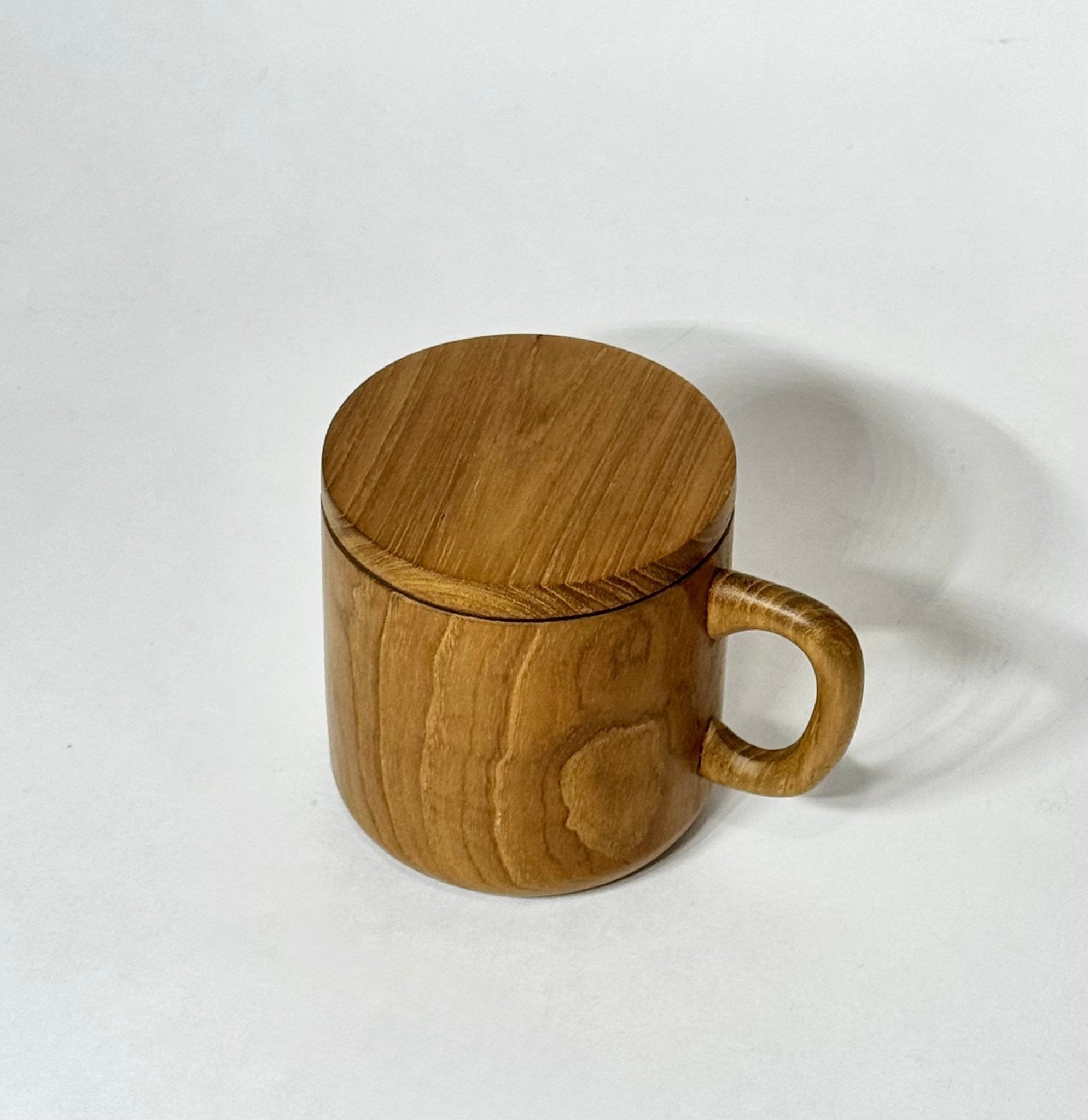 Teak Wood Mug with Lid - Solange & Frances