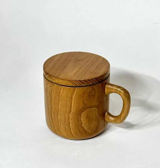 Teak Wood Mug with Lid - Solange & Frances