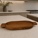 Teak Wood Oval Tray w/ Handles - Solange & Frances
