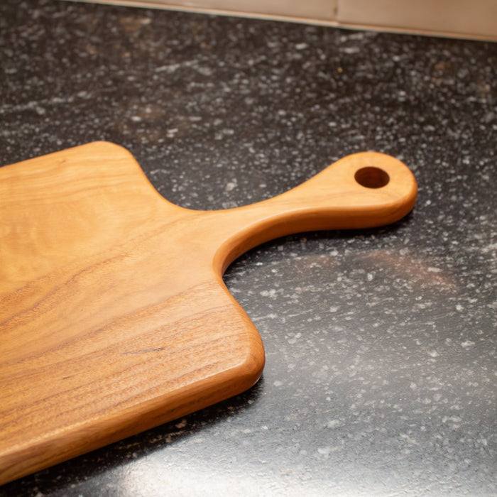 Teak Wood Rectangular Board w/ Handle - Solange & Frances