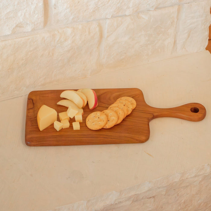 Teak Wood Rectangular Board w/ Handle - Solange & Frances