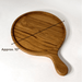 Teak Wood Round Board w/ Handle - Solange & Frances