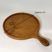 Teak Wood Round Board w/ Handle - Solange & Frances