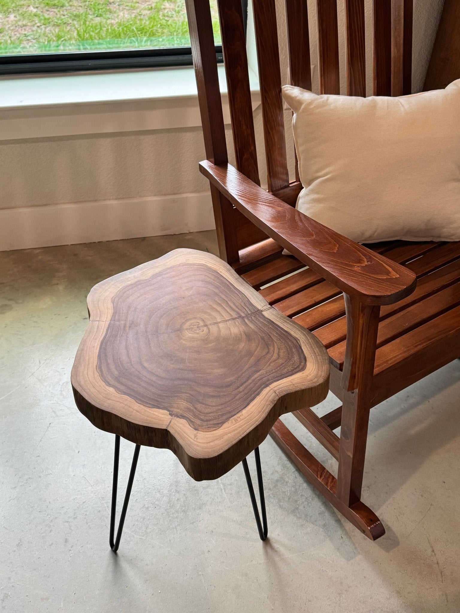 Teak Wood Side Table - Solange & Frances