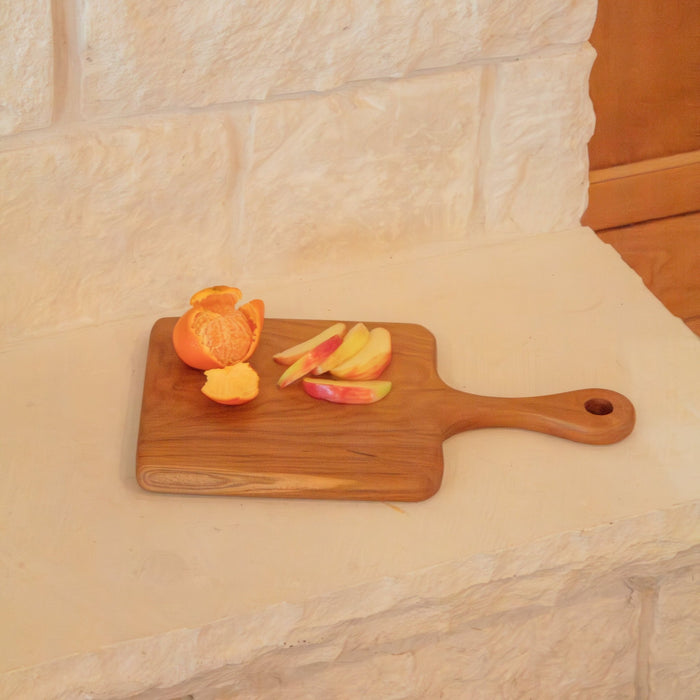 Teak Wood Square Board w/ Handle - Solange & Frances