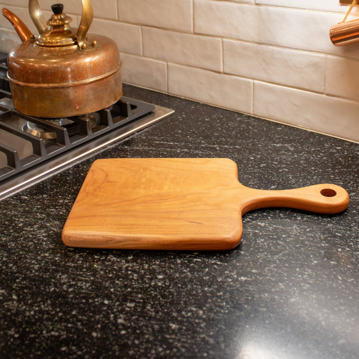 Teak Wood Square Board w/ Handle - Solange & Frances
