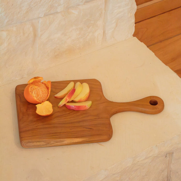 Teak Wood Square Board w/ Handle - Solange & Frances