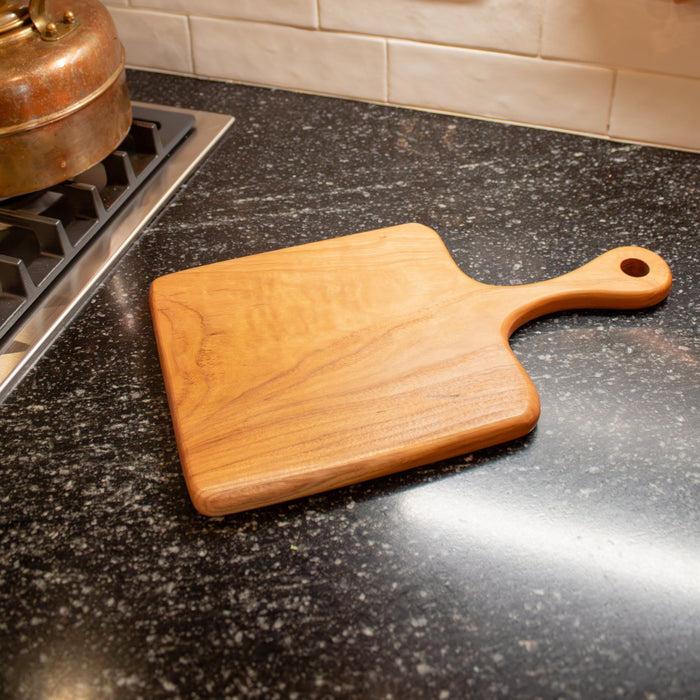 Teak Wood Square Board w/ Handle - Solange & Frances