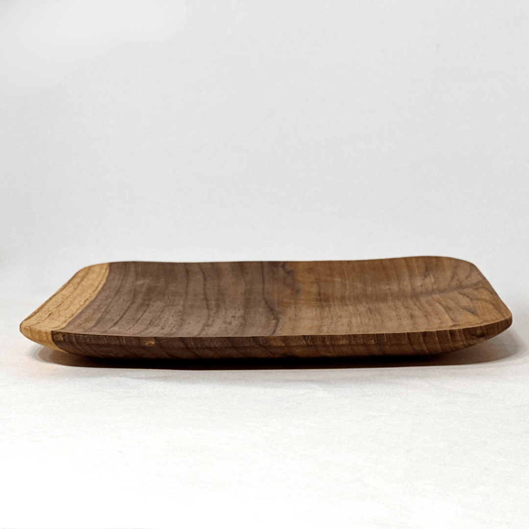 Teak Wood Square Plate - Solange & Frances