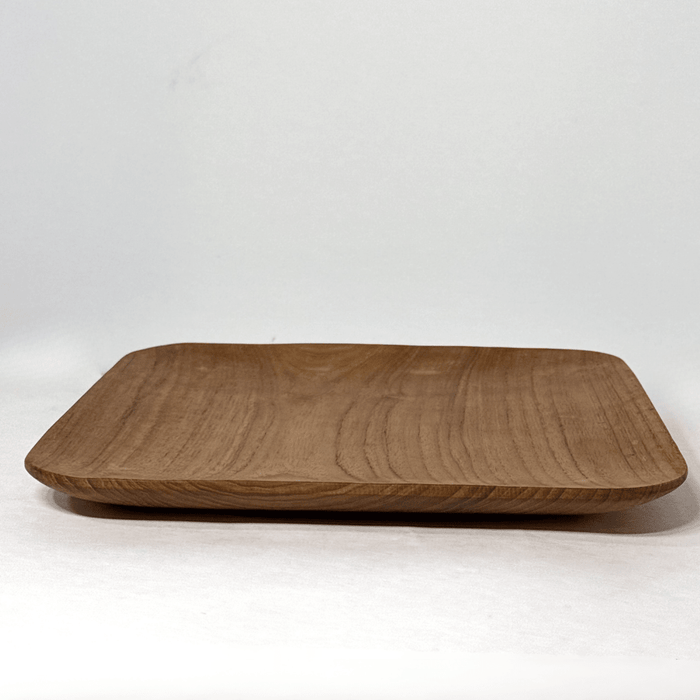Teak Wood Square Plate - Solange & Frances
