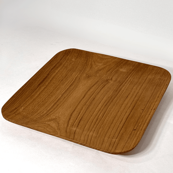 Teak Wood Square Plate - Solange & Frances