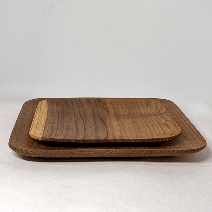 Teak Wood Square Plate - Solange & Frances