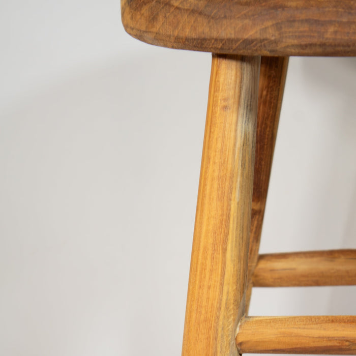 Teak Wood Stool - Solange & Frances