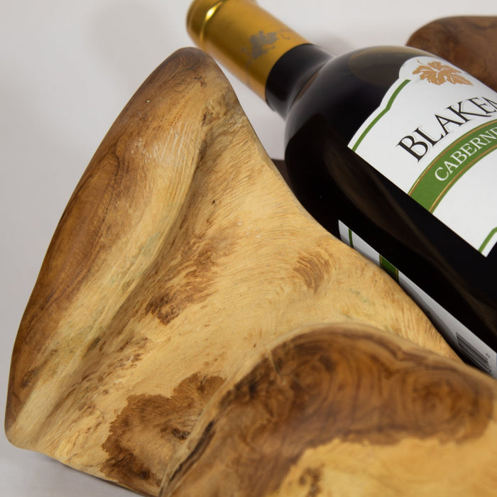 Teak Wood Wine Bottle Holder - Solange & Frances