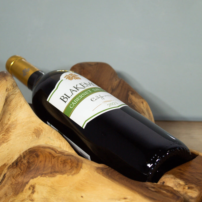 Teak Wood Wine Bottle Holder - Solange & Frances